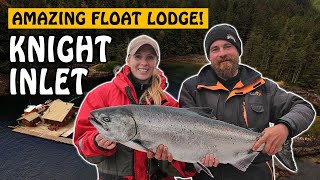 AMAZING FLOAT LODGE EXPERIENCE BIG CHINOOK SALMON in Knight Inlet BC part one  Fishing with Rod [upl. by Dickie]