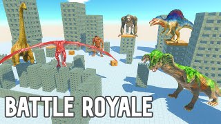 BATTLE ROYALE IN DESTRUCTIBLE BRAZILIAN FAVELA  animal revolt battle simulator  arbs  new unit [upl. by Ebbarta]