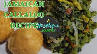 Jamaican Callaloo Recipe Callaloo from my backyard garden Part 3 [upl. by Ailelc]