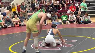 Maddox Mcarthur Buford vs Kaden Brown North Paulding 132lbs Final at the Lassiter Invitational [upl. by Esirahc]