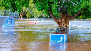 NSW Floods 2021 Narrabri Flood Peak [upl. by Volin]