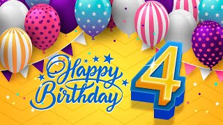 4th Birthday Song │ Happy Birthday To You [upl. by Adrian]