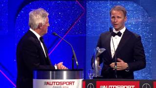 Petter Solberg  Gregor Grant Award  AUTOSPORT Awards 2014 [upl. by Spancake192]