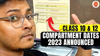 Compartment Exam 2023  CBSE Class 10th 12th Compartment Exam Date Sheet Released😱  Watch Now🥹 [upl. by Arnold]