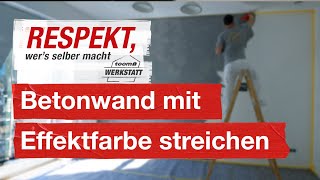 DIYWandgestaltung mit Betonfarbe  toom Werkstatt [upl. by Neil]