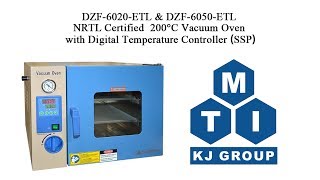 NRTL Certified 200°C Vacuum Oven with Digital Temperature Controller  DZF6020ETL amp DZF6050ETL [upl. by Barnabas]