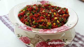 Şalgamlı Bulgur Salatası TarifiPancarlı Salata TarifiGurbetinmutfagi [upl. by Grove]