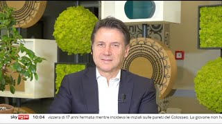 Giuseppe Conte ospite a Agenda Politica SkyTG  16072023 [upl. by Eniamurt49]