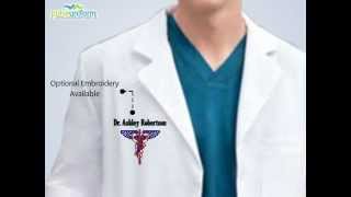 BA9599 Barco Uniform  37 Inch Medical Lab Coat for Men [upl. by Ahselyt]