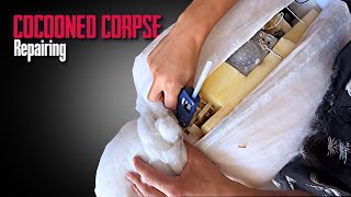 How I Fixed The 2018 COCOONED CORPSE from Spirit Halloween [upl. by Chesney406]