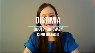 Distimia ¿Que es sintomas y tratamiento [upl. by Nic]