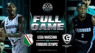 Legia Warszawa v Fribourg Olympic  Full Basketball Game  Basketball Champions League 202324 [upl. by Aek538]