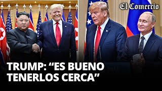 DONALD TRUMP defiende su relación con PUTIN KIM JONG UN y XI JINPING ante ELON MUSK  El Comercio [upl. by Aneral970]