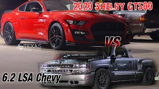 2020 Shelby GT500 vs 680hp LSA Chevy Silverado WATCH IN HD [upl. by Eldoree]