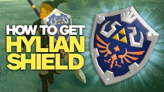 How to Get Links Hylian Shield  Zelda Breath of the Wild [upl. by Dinan]