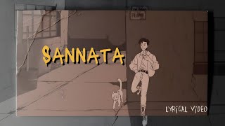 SANNATA  Arif Khan x Aditya Sharma  Lyrical Video [upl. by Allene]