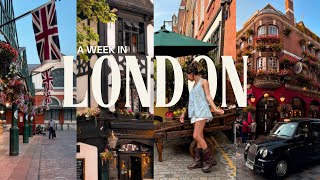 A WEEK IN LONDON🇬🇧 a cozy girl travel vlog [upl. by Eahs]