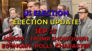 US Politics Election Extra Harris  Trump Showdown  Economy Polls Character [upl. by Acalia501]