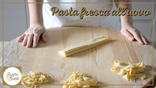 come fare la PASTA FRESCA ALL’UOVO in casa con matterello facile e veloce  Ricotta amp Grano [upl. by Winfrid820]