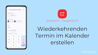 Wiederkehrenden Termin im Kalender erstellen  OnePlus Android 14  OxygenOS 14 [upl. by Corkhill]