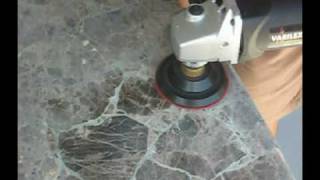 polishing Granite Dry [upl. by Ybreh]