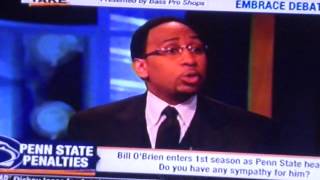 ESPN FIRST TAKE AIRING 07252012 SANDUSKY SCANDAL STEPHEN A SMITH GOING HAM [upl. by Cherish]