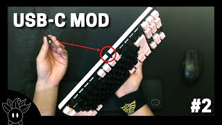 Instalandole una conexión de USB C a mi teclado mecánico de 25  Bajeal K100  Custom 2 [upl. by Mercado]