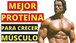 Cuál es la MEJOR PROTEÍNA para aumentar MASA MUSCULAR [upl. by Esertal]