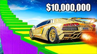 10000000 Cars vs Stairs in GTA 5 [upl. by Clementius]