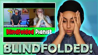 Playing Piano Blindfolded Marcus Veltri Pianist goes on Omegle blindfolded Reaction [upl. by Damahom598]