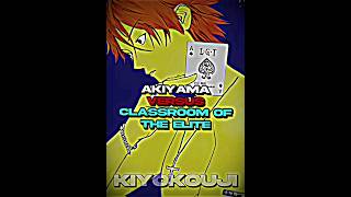 Akiyama vs Classroom of the elite in Outsmarting  Liar game vs Cote  Akiyama vs Ayanokoji  anime [upl. by Adnaerb]