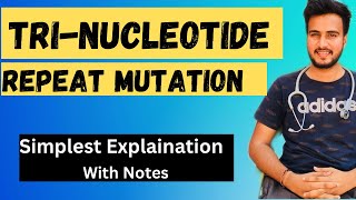 Trinucleotide Repeat MutationsGeneticsTrinucleotide Repeat DisordersAnuragSainiMBBS [upl. by Atsejam]