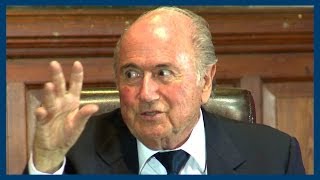 Sepp Blatter Impersonates Ronaldo at Oxford Union [upl. by Danyluk]