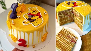 MICIMACKÓS MEDOVIK 🍯🐻  festett fondant kép egyszerűen  BebePiskóta [upl. by Boyes]