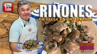 Como hacer RIÑONES EN SALSA AL VINO BLANCOmuy fácil ✅💯 [upl. by Annoit]