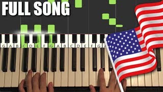 USA National Anthem  Star Spangled Banner Piano Tutorial Lesson [upl. by Brendon]