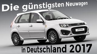 Die günstigsten Neuwagen in Deutschland 2017  Top 5  Autofakten powered by GUTSCHILD [upl. by Eiramnna]