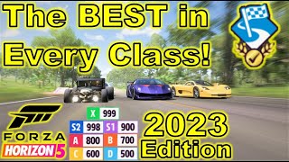 The BEST Car In Each Class For Road Racing In Forza Horizon 5  2023 Edition [upl. by Glialentn]