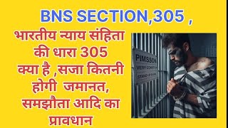 Bhartiya nyaay Sanhita ki dhara 305 kya hai  what is section 305 BNS in Hindi [upl. by Agnese474]