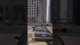 the car crash a taxi and overturns on the sidewalk carcrash ps5 matrixawakens playstation [upl. by Wenn]