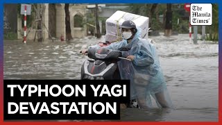 Super Typhoon Yagi causes floods in Vietnams Haiphong [upl. by Marler]