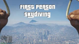 GTA 5  Skydiving First Person [upl. by Nart]