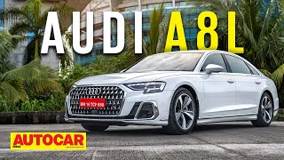 2022 Audi A8 L review  Rest Assured  First Drive  Autocar India [upl. by Shuman813]