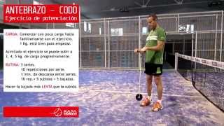 PADEL  EJERCICIO POTENCIACION ANTEBRAZO [upl. by Ladnik]