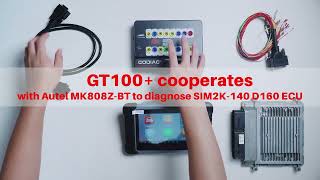 Autel MK808ZBT Work with Godiag GT100 to Diagnose SIM2K 140 D160 ECU EOBDToolcouk [upl. by Neersin]