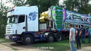 Kermis Heemskerk 2018 Transport en opbouw Deel 4 [upl. by Nedrah]