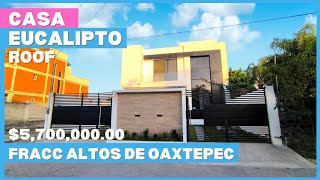 🏡 Casa EUCALIPTO ROOF ✅ FRACC ALTOS DE OAXTEPEC ✅ ‼️ No encontrarás otra igual ‼️ [upl. by Zea]