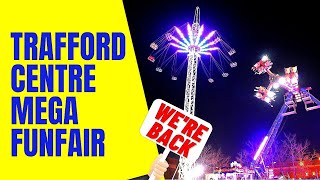 WERE BACK  Trafford Centre Half Term MEGA Funfair  Opening Night Vlog  Feb 2022 [upl. by Hirai]