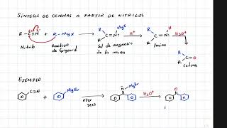 Síntesis de cetonas a partir de nitrilos [upl. by Adrien]