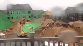 North Carolina condo building collapses during storm [upl. by Eelaras]